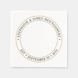 Aangepaste bruiloft foto servet