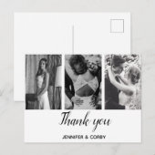 Aangepaste, bruiloft foto's, dank u. briefkaart (Voorkant / Achterkant)