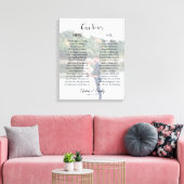 Aangepaste bruiloft foto's en stemlinksafdrukken canvas afdruk (Insitu (Woonkamer))