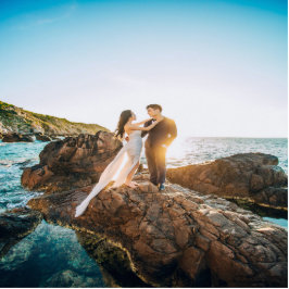 Aangepaste bruiloft foto's staand fotobeeldje 