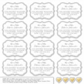 Aangepaste bruiloft Gast Adres Label Shaped (Voorkant)