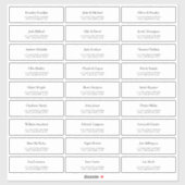 Aangepaste bruiloft gast Adresetiketten Sticker (Vel)
