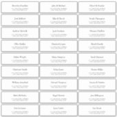 Aangepaste bruiloft gast Adresetiketten Sticker (Voorkant)