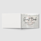 Aangepaste bruiloft gastenboek met foto van het pa (Volledig)