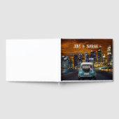 Aangepaste bruiloft gastenboek "net getrouwde auto (Volledig)