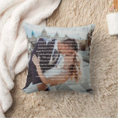 Aangepaste bruiloft geloften paar foto kussen (Deken)