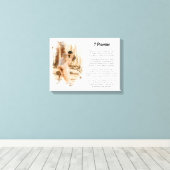 Aangepaste bruiloft geloften Vernieuwing Gift met Canvas Afdruk (Insitu (Houten vloer))