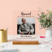 Aangepaste bruiloft gereserveerd in Loving Memory Acryl Bord (Huwelijk)