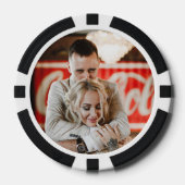 Aangepaste bruiloft goed voor een handtekening coc poker chips (Voorkant)