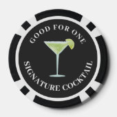 Aangepaste bruiloft goed voor een handtekening coc poker chips (Achterkant)