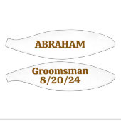 Aangepaste bruiloft Groomsman Keepsake basketbal (Panelen)