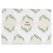 Aangepaste bruiloft grote geschenk tas groot cadeauzakje (Achterkant)