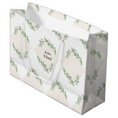 Aangepaste bruiloft grote geschenk tas groot cadeauzakje (Voorkant Gekanteld)