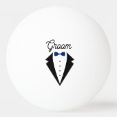 Aangepaste bruiloft gunst paar naam datum bruidego pingpongbal (Voorkant)