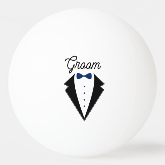 Aangepaste bruiloft gunst paar naam datum bruidego pingpongbal (Voorkant)