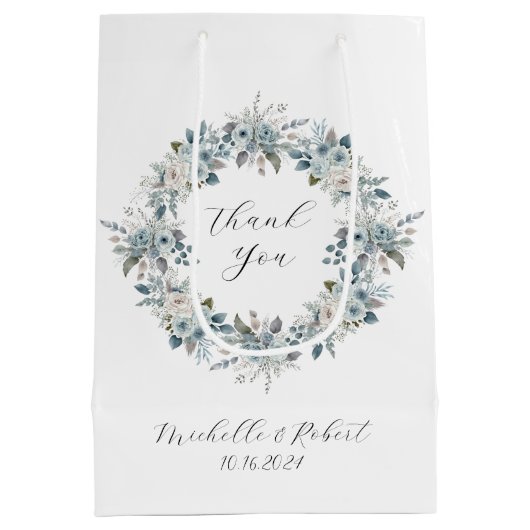 Aangepaste bruiloft gunsten geschenk tas medium cadeauzakje (Achterkant)