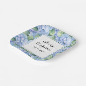 Aangepaste bruiloft Hydrangea papier Borden Papieren Bordje (Gebogen)