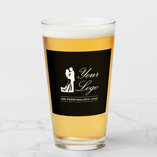 Aangepaste bruiloft idee gepersonaliseerde foto on glas (Voorkant gevuld)