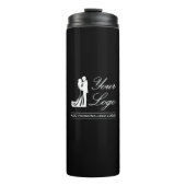 Aangepaste bruiloft idee gepersonaliseerde foto on thermosbeker (Voorkant)