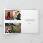 Aangepaste bruiloft Jubileum collage foto Kaart (Binnen)