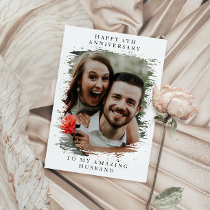 Aangepaste bruiloft Jubileum collage foto Kaart