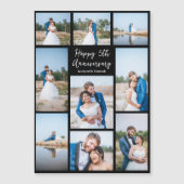 Aangepaste bruiloft Jubileum Fotomagneet Kaart (Voorkant)