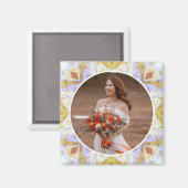 Aangepaste bruiloft Jubileum Herfst Herfst Brown F Magneet (Voorkant / Achterkant)