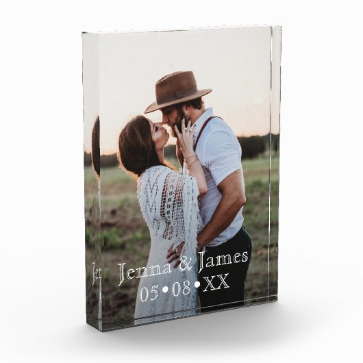 Aangepaste bruiloft Jubileum maken het uniek Fotoblokken (Links)