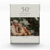 Aangepaste bruiloft jubileum moderne minimalist fotoblokken (Voorkant)