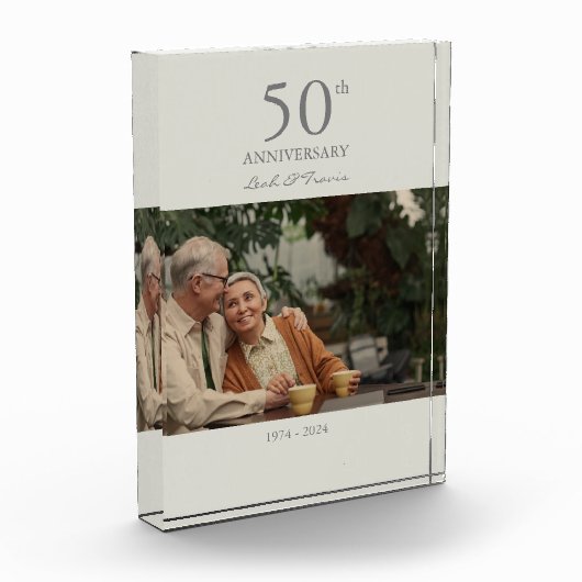 Aangepaste bruiloft jubileum moderne minimalist fotoblokken (Links)