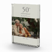 Aangepaste bruiloft jubileum moderne minimalist fotoblokken (Rechts)