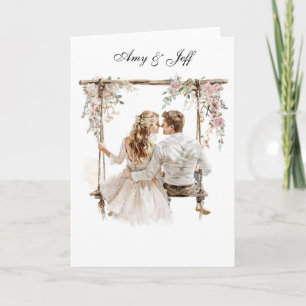 Aangepaste bruiloft Kaart