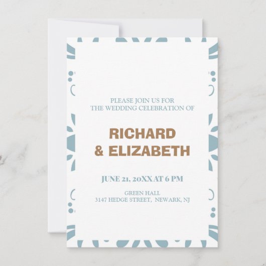 Aangepaste bruiloft kaart (Voorkant)