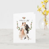 Aangepaste bruiloft Kaart (Gele Bloem)