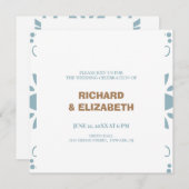 Aangepaste bruiloft kaart (Voorkant / Achterkant)