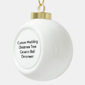 Aangepaste bruiloft kerstboom Keramische bal ornam Ornament (Rechts)