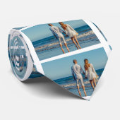 Aangepaste bruiloft koppels foto Stropdas (Opgerold)