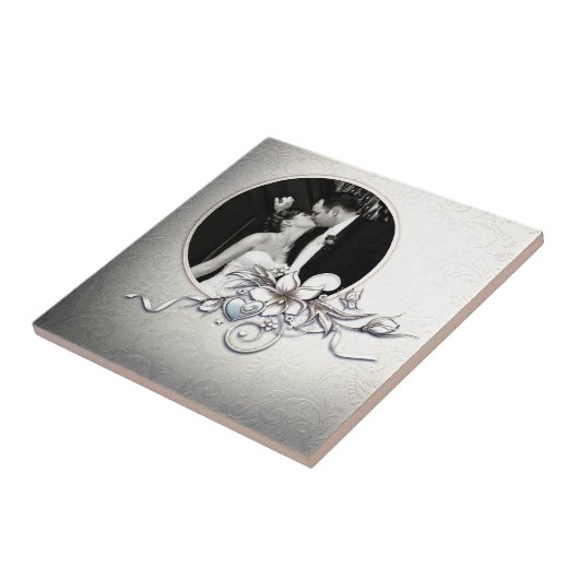 Aangepaste bruiloft Lijst Tegel Tegeltje (Zijkant)