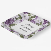 Aangepaste bruiloft Lilacs Papier Borden Papieren Bordje (Gebogen)