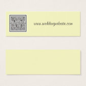 Aangepaste bruiloft logo website kaart (Voorkant /achterkant)