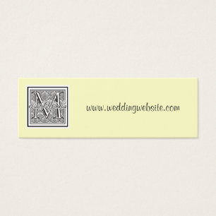 Aangepaste bruiloft logo website kaart