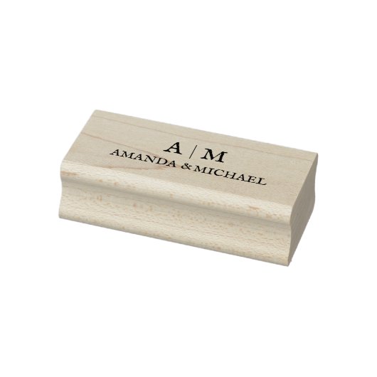 Aangepaste bruiloft monogram stempel (Stempel)