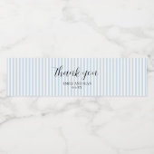 Aangepaste bruiloft naam Dank u Waterfles Etiket (Enkel label)