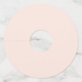 Aangepaste bruiloft naam datum kleurrijke herfst b wijnglaslabel (Achterkant)