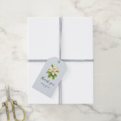 Aangepaste bruiloft naam Magnolia Dank u Cadeaulabel (Met Touw)