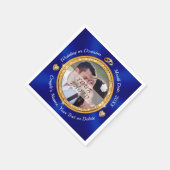 Aangepaste bruiloft Napkins BULK met je FOTO Servet (Hoek)