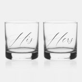 Aangepaste bruiloft paar whisky glas (Voorkant)