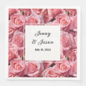 Aangepaste bruiloft papier servetten (Voorkant)