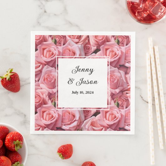 Aangepaste bruiloft papier servetten (Insitu)