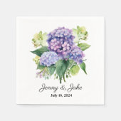 Aangepaste bruiloft papier servetten (Voorkant)